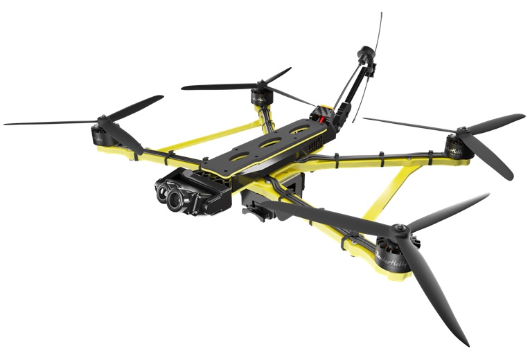 FPV - дрон 10 дюймів "ШПАК" текстоліт подвійна поворотна камера (сутінкова + тепловізійна) FLY KROP